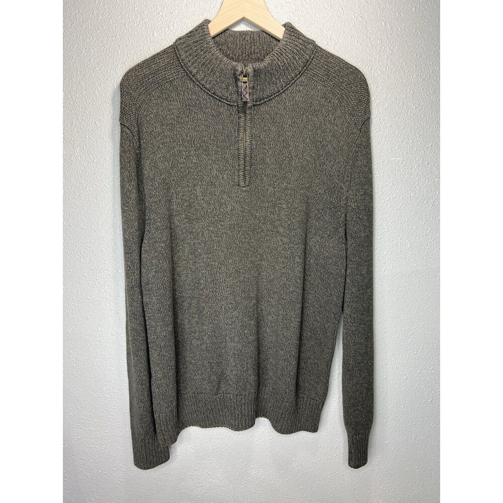 Eddie Bauer Men's Half Zip Knit Pullover Sweater Knit Size Large